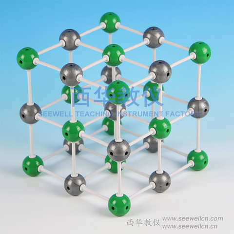 大号演示 32007氯化钠晶体模型 晶体结构模型氯化钠 食盐晶体模型