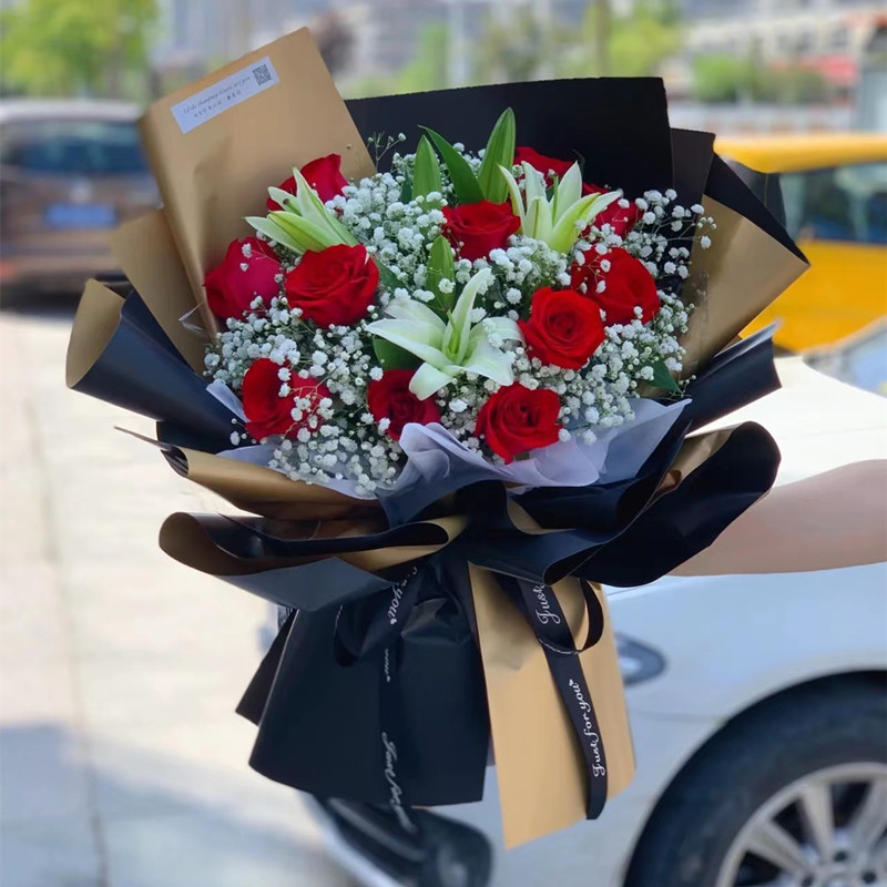 同城配送女友520情人节红玫瑰鲜花速递新疆哈密地区哈密市昌吉市
