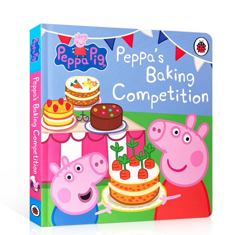 英文原版 Peppa Pig: Peppas Baking Competition 小猪佩奇的烘焙比赛 粉红猪小妹 儿童英语启蒙认知绘本纸板书 亲子互动阅读