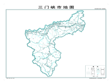 三门峡地图水系河流湖泊交通行政区划旅游铁路地形卫星地势山峰村
