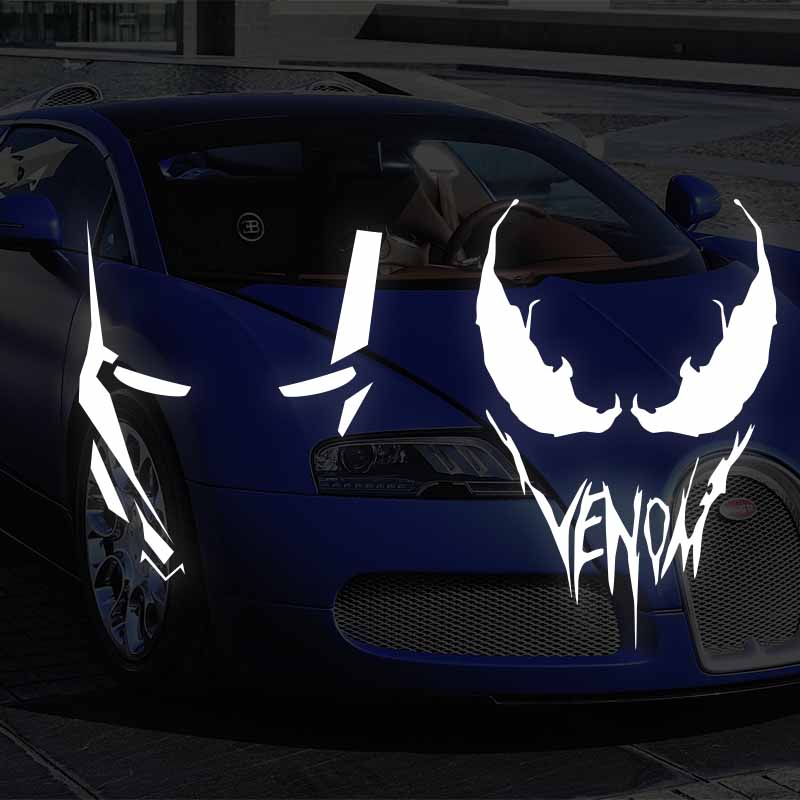 复仇者联盟漫威Venom毒液车贴钢铁侠车身装饰贴摩托电动车反光酷