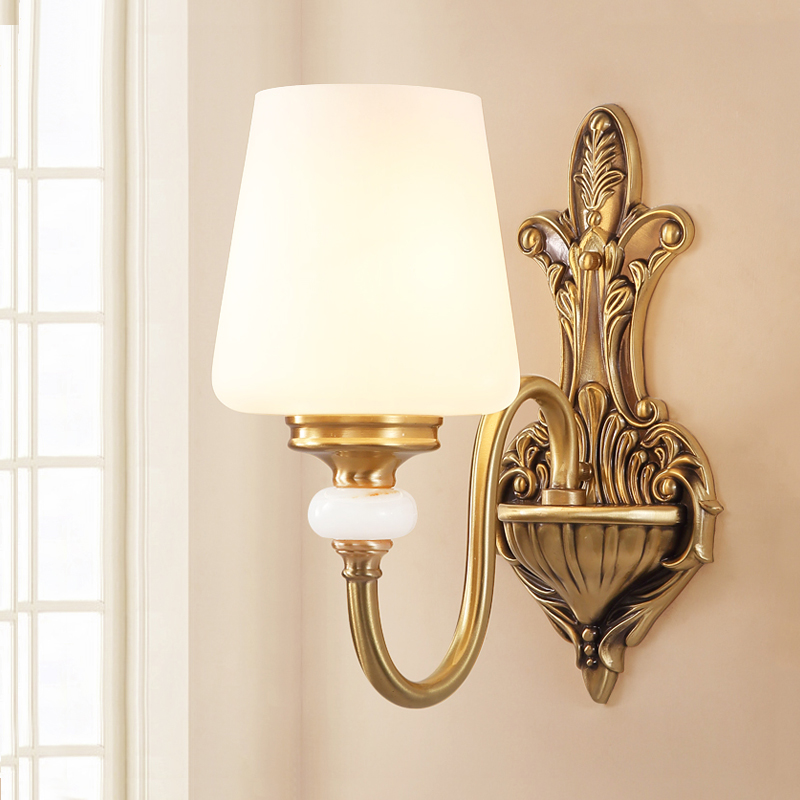 欧式壁灯卧室床头灯美式客厅背景墙墙灯简欧复古高级法式轻奢灯具