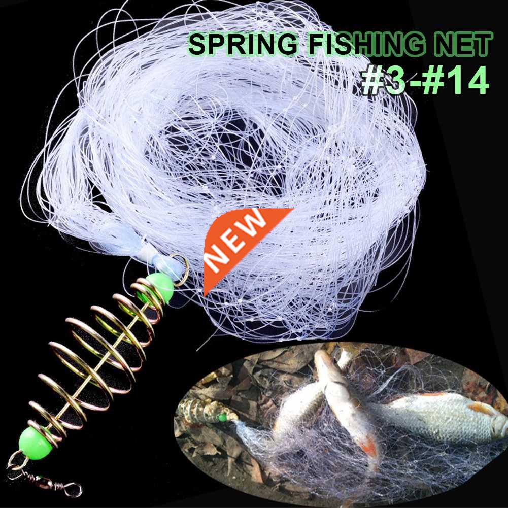 Copper Spring Shoal Fishing Net with Night Luminous Beads Fi