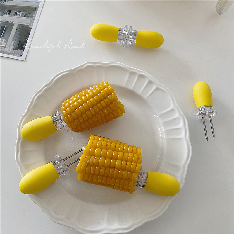 创意简约水果蔬菜玉米叉ins风高颜值沙拉便携叉子学生上班族餐具
