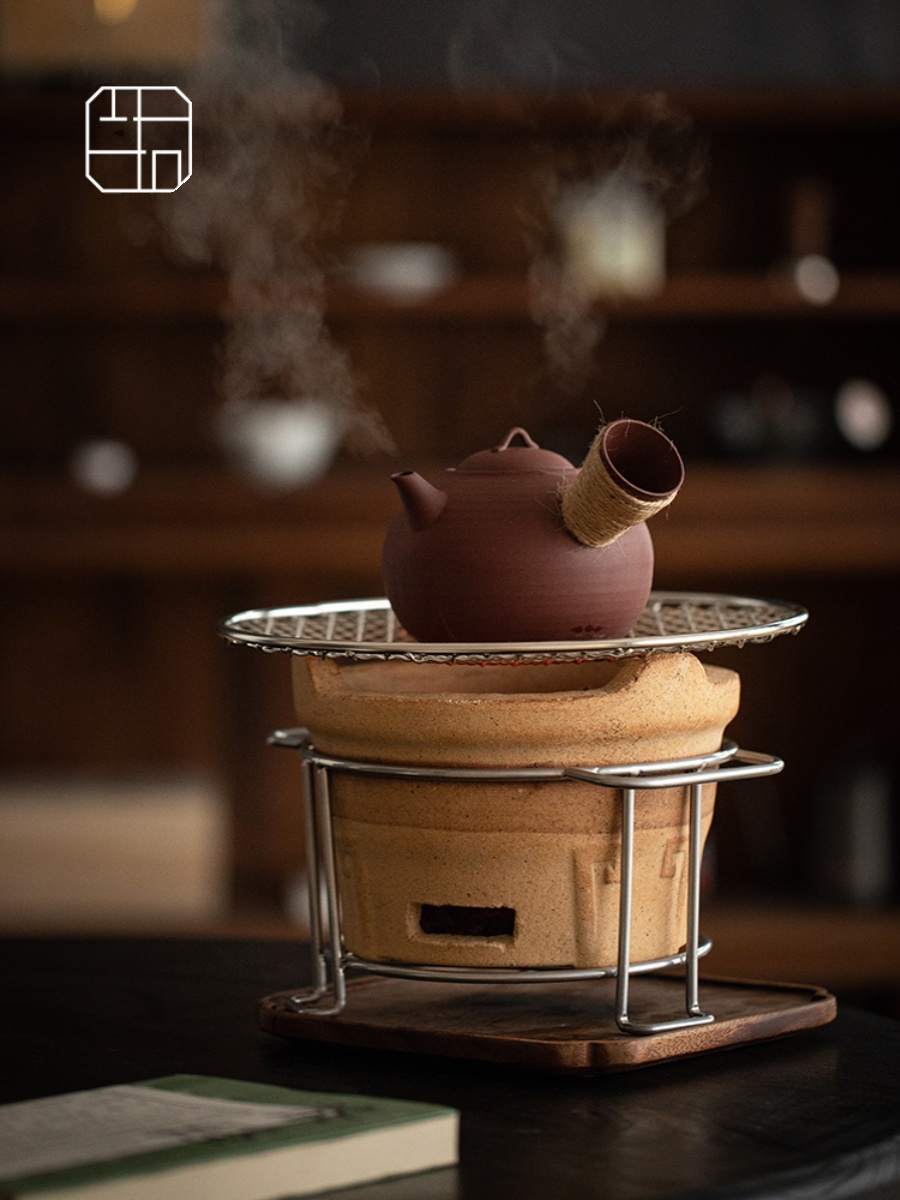 围炉煮茶壶炉子家用室内炭火烧烤罐罐茶煮茶器茶具套装陶瓷煮茶炉