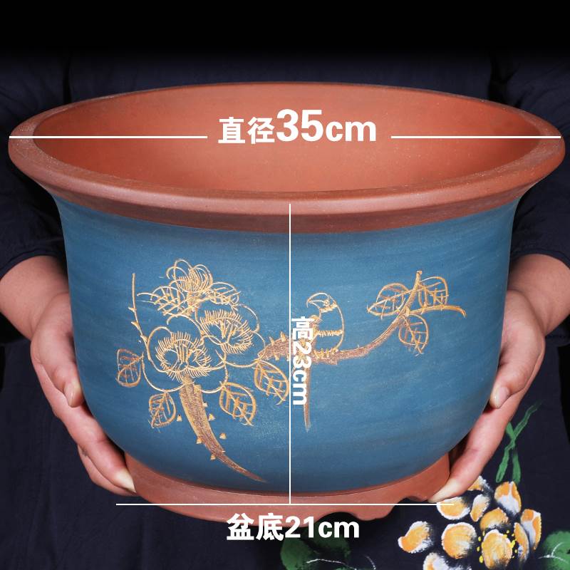 花盆陶瓷特大号30cm以上40cm种树陶瓷好看的创意君子兰高端独特盆