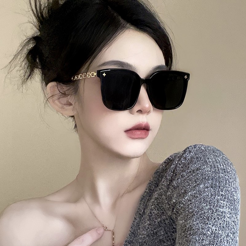韩国 GENTLE MADMRER 高级感墨镜女GM偏光防紫外线大框圆脸太阳镜