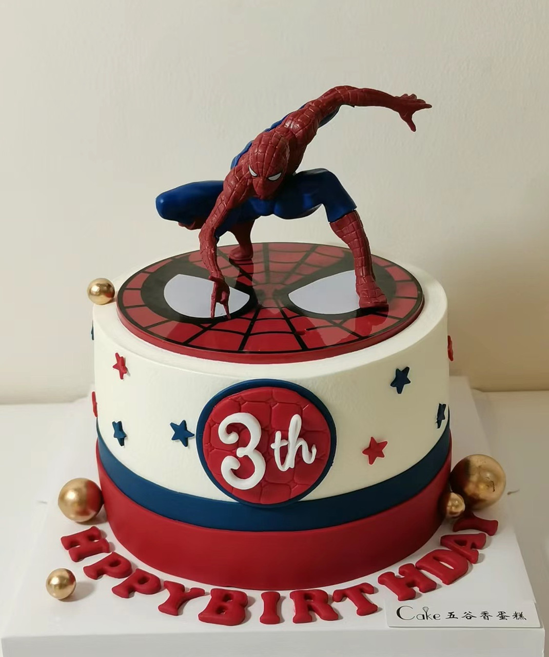 蜘蛛侠蛋糕装饰摆件 卡通复仇英雄联盟男孩儿童生日蛋糕装饰插件