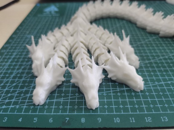 3D打印五头蛇蛟龙一体关节可活动礼物摆件装饰布景道具