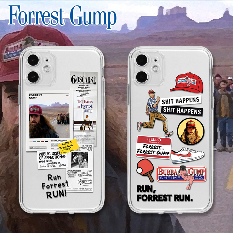 Forrest Gump阿甘正传汤姆汉克斯原创安卓透明电影创意软壳全包手机壳适用13苹果12promaxr14iphone11xs78p
