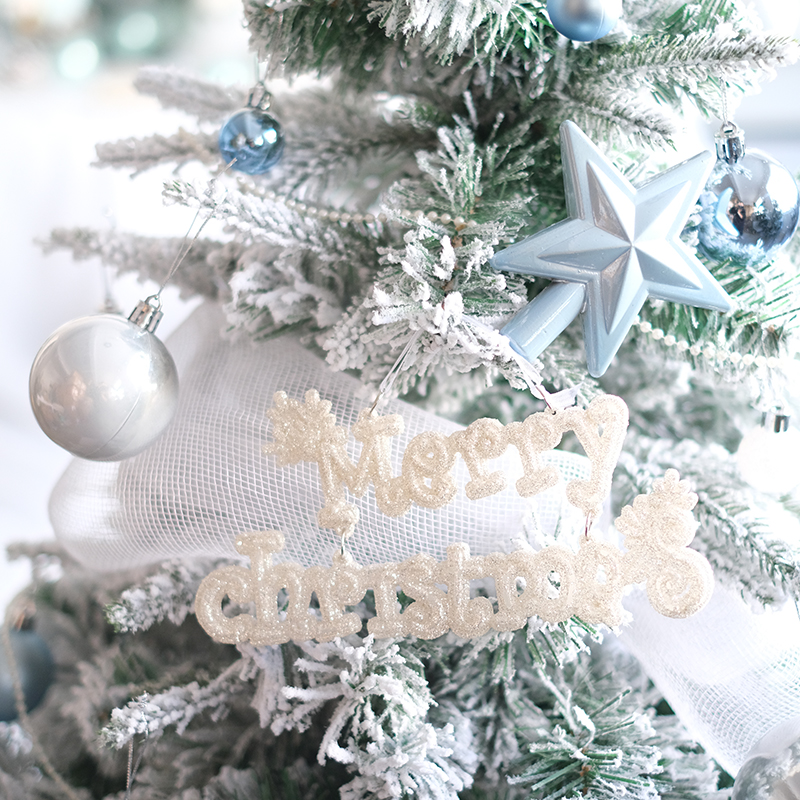 1.5米BG北欧梦幻冰雪湖水蓝色系圣诞树套装1米5圣诞装饰材料包