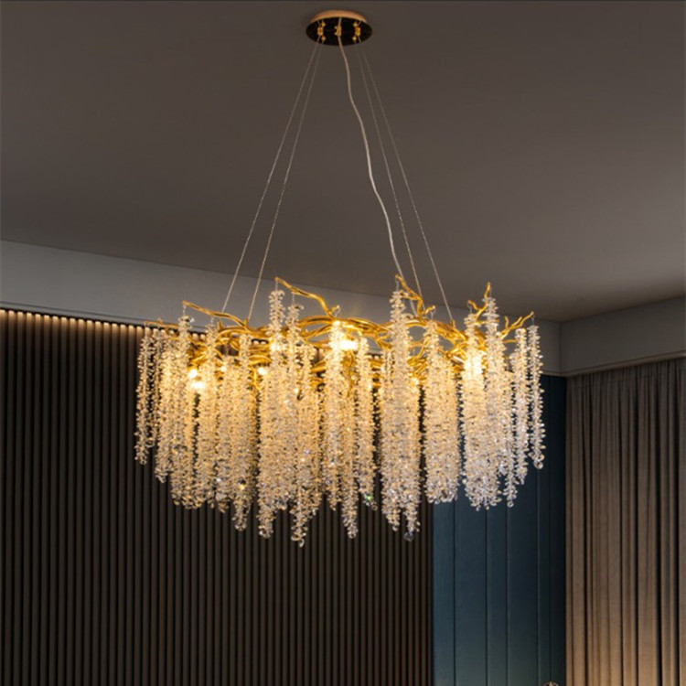后现代轻奢别墅客厅水晶吊灯奢华高档大气设计师款欧式法式水晶灯