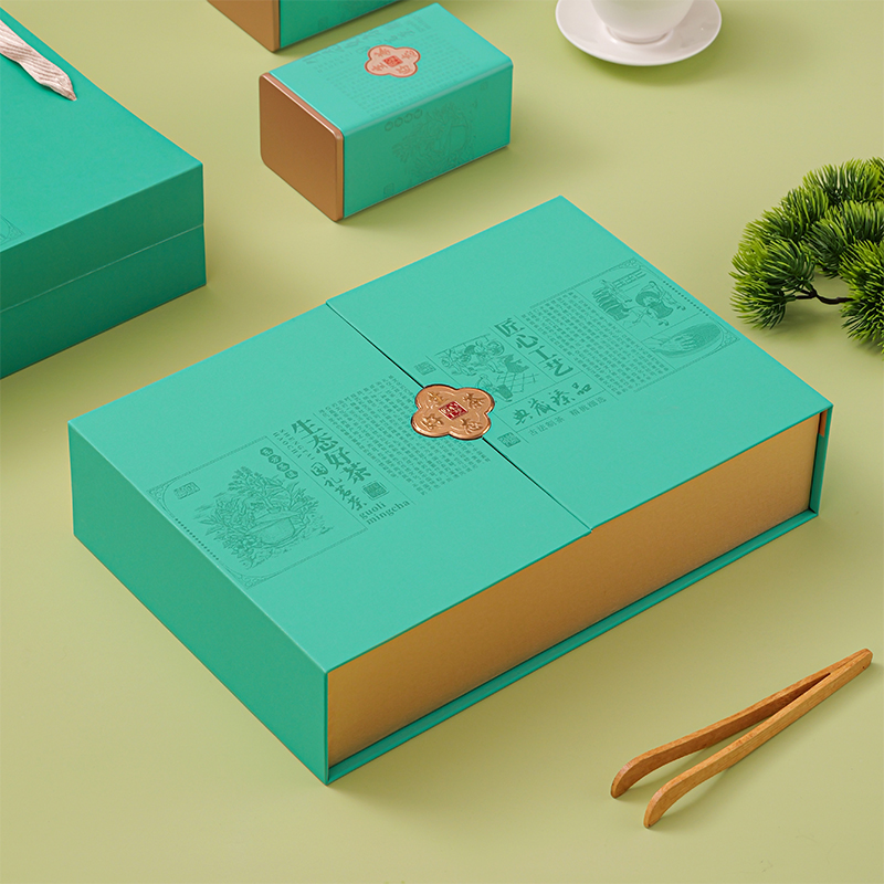 绿茶包装盒空礼盒日照崂山绿茶包装盒半斤一斤装黄山毛峰包装