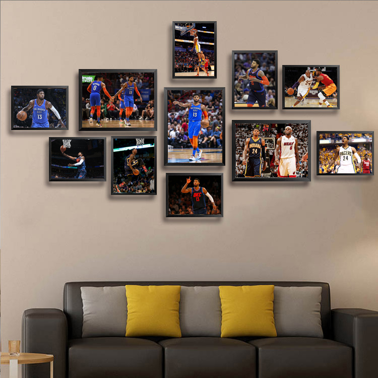 保罗乔治装饰画NBA篮球球星海报快船队挂画PG13摆台宿舍卧室壁画
