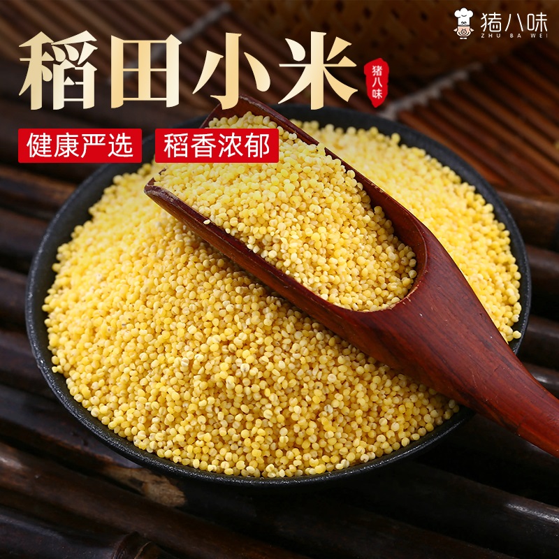 黄小米新米新货农家自产小米粥小黄米月子米五谷杂粮粗粮2斤
