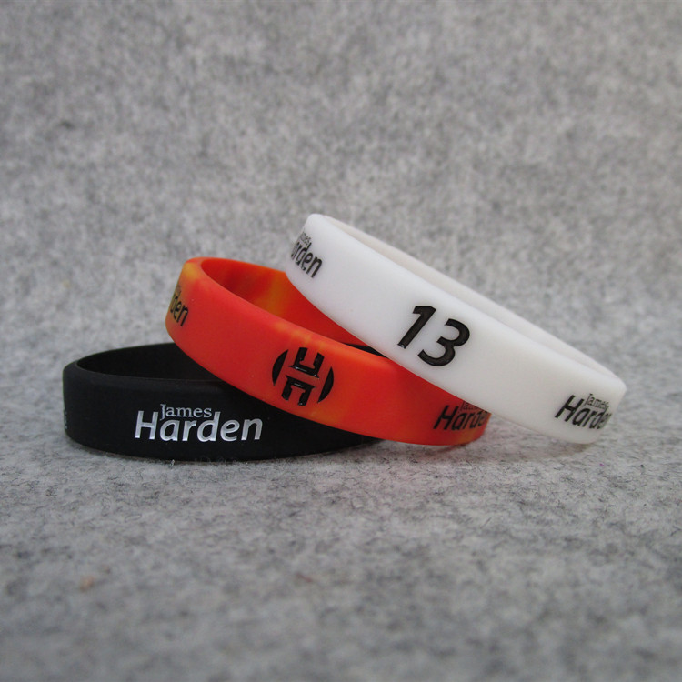篮球球星13号哈登 阿标James Harden运动手环 硅胶腕带夜光新