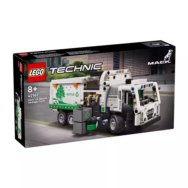 LEGO乐高42167 Mack马克垃圾车运输车清洁车科技机械玩具拼插积木
