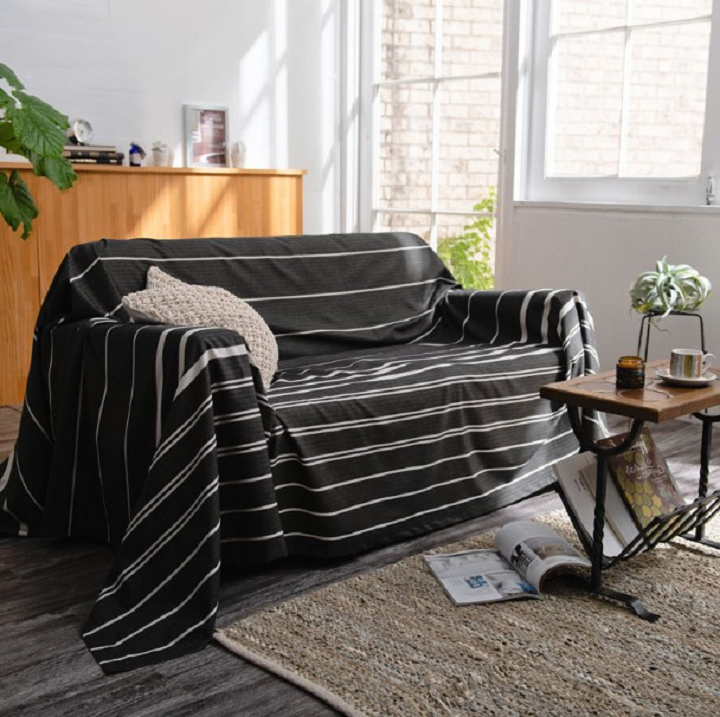 日本品牌订单 全棉线织 日式沙发布/床单/床罩 多用途