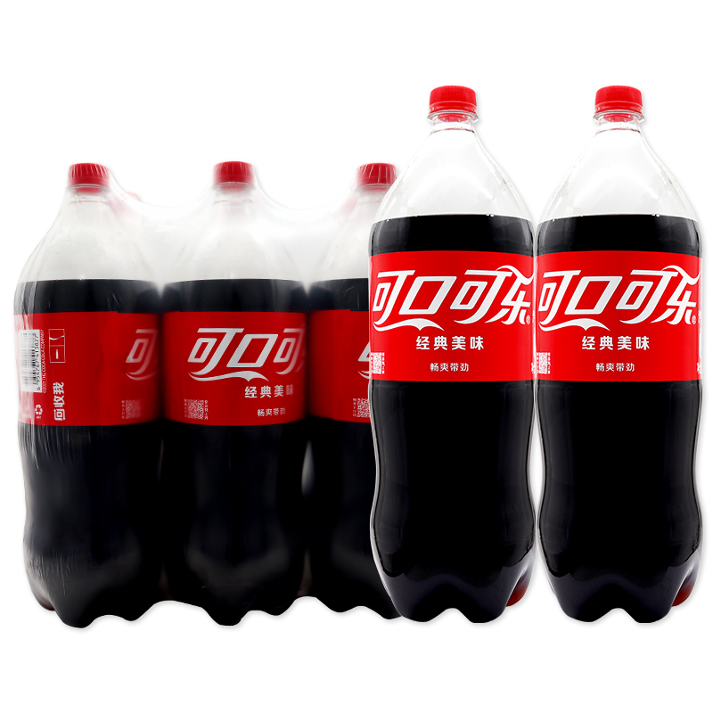 可口可乐碳酸饮料大瓶可乐2L*6瓶 团聚分享装 北京包邮