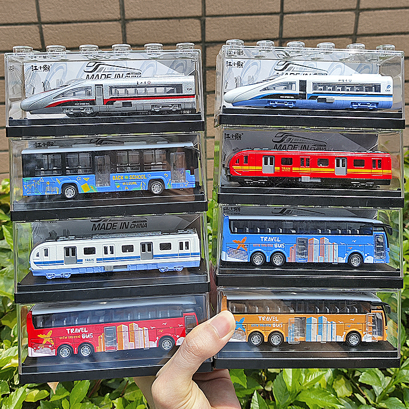 合金双层巴士玩具公交车大号男孩伦敦大巴校车公共小汽车模型儿童