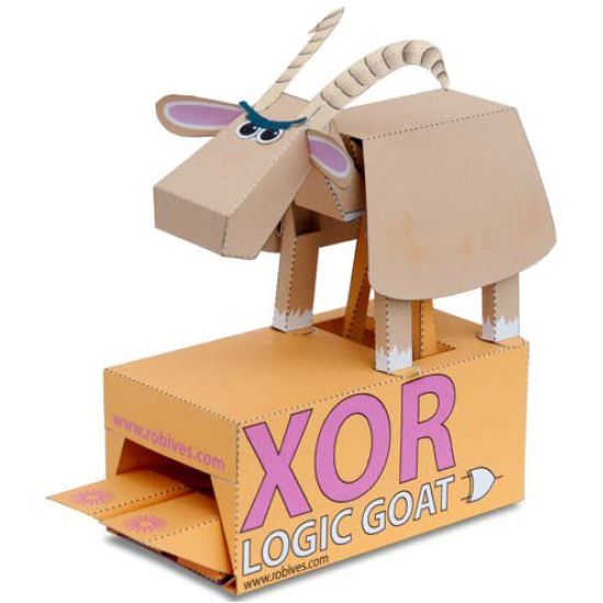 动态动物可动的山羊3d立体纸模型DIY手工制作儿童益智折纸玩具