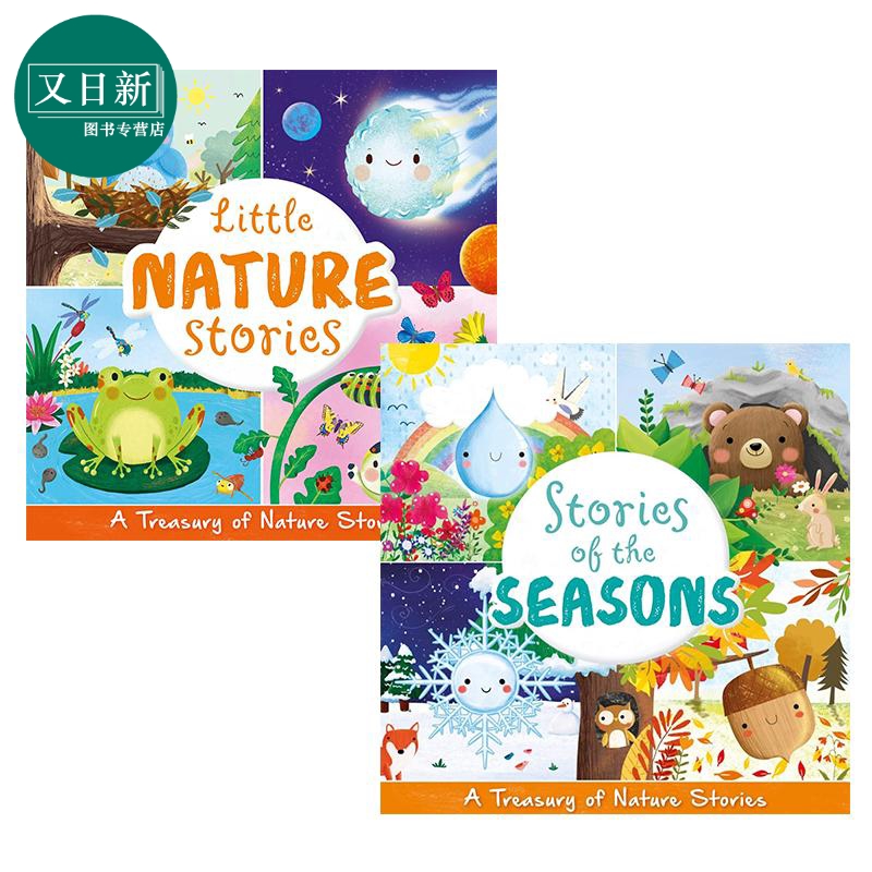 Little Nature Stories 自然的小故事2册 Stories of the Seasons 季节 四季 动植物科普绘本 英文原版 进口图书 又日新