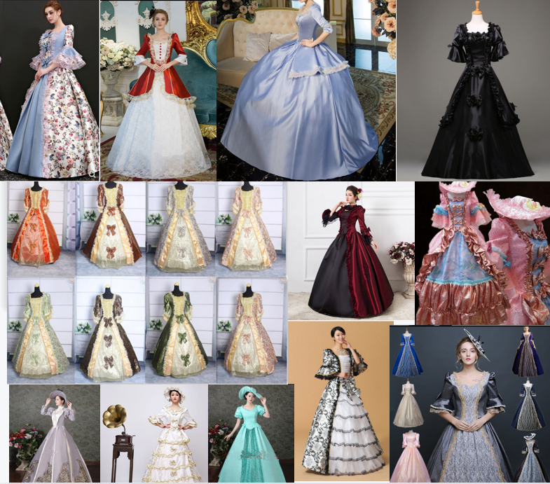 欧洲十八世纪贵族女装出租英国皇室公主女王后伯爵夫人贵妇演出服