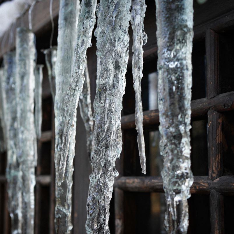 透明冰雪造型仿真冰条冰柱圣诞挂饰人造冰溜橱窗美陈道具大号冰凌