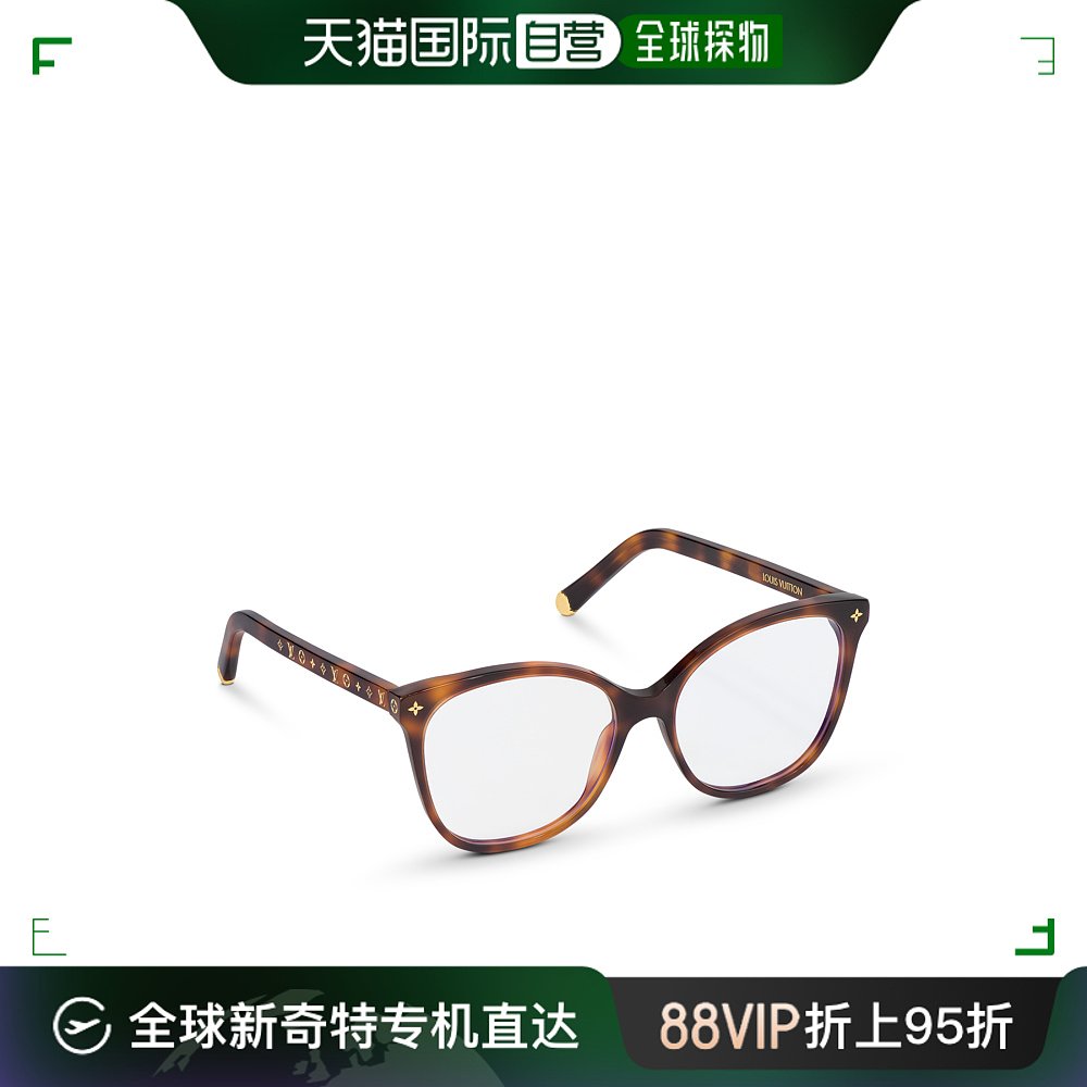 Louis Vuitton路易威登女士眼镜棕色轻舒适潮流平光镜金属