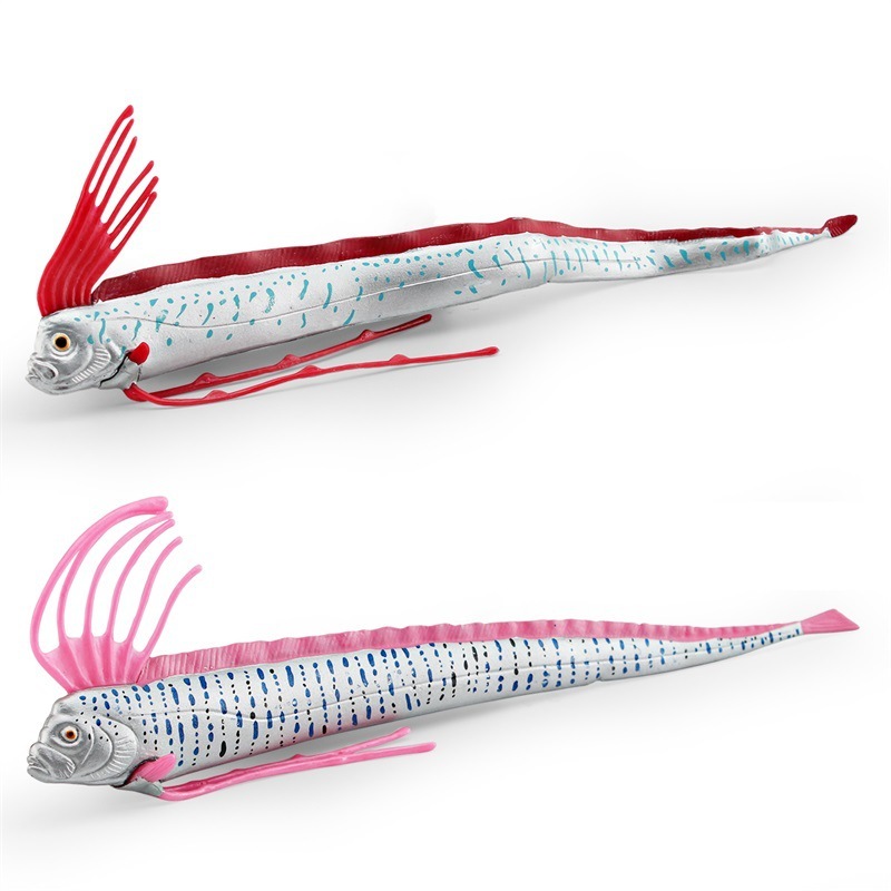 新款儿童海洋动物仿真龙王鱼模型海底生物认知皇带鱼装饰摆件玩具