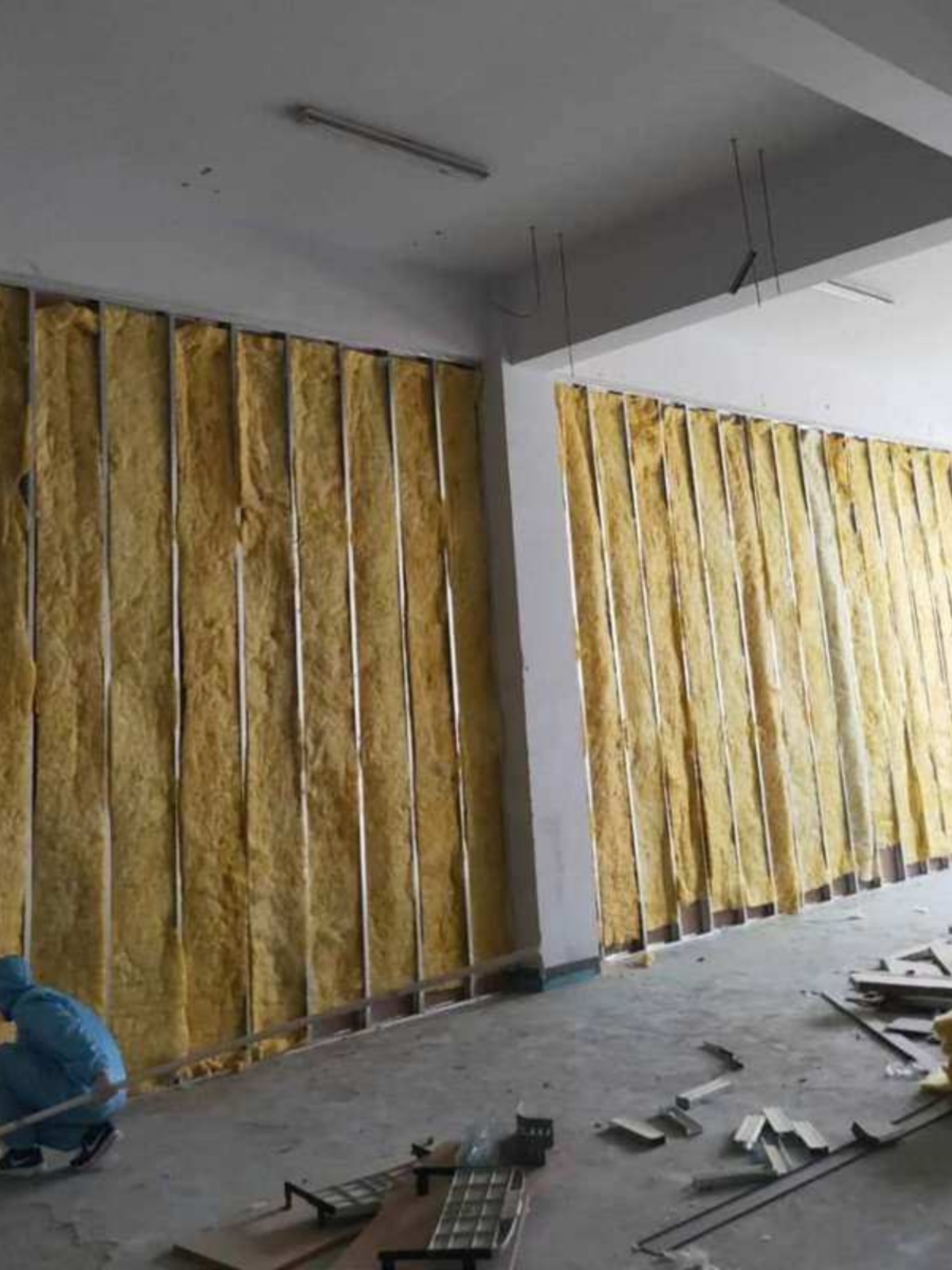 厂品75型100型轻钢龙骨石膏板隔墙硅钙板矿棉板格栅铝板洁净板库