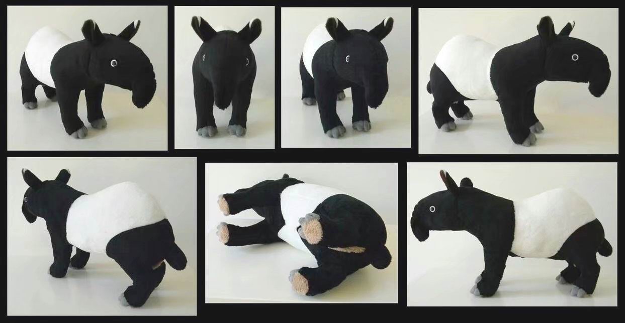 （定做）仿真马来貘食梦貘tapir毛绒玩具公仔