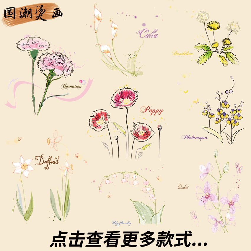 植物花卉简笔画图片