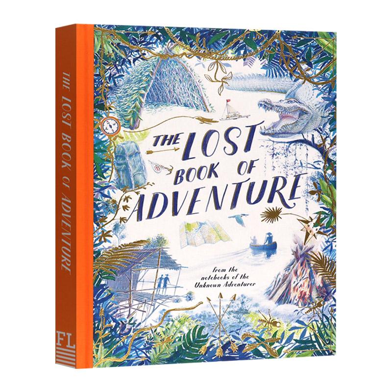 精装 英文原版 The Lost Book of Adventure 失落的冒险之书 迷失的探险书 英文户外露营趣味知识启蒙儿童绘本 进口英语书籍
