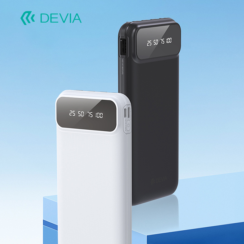 迪沃DEVIA星动系列自带可拆卸四线移动电源10000mAh便携充电宝手机通用
