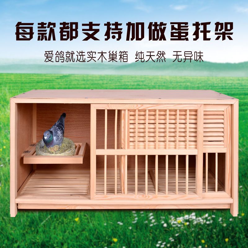 鸽笼鸽子配对笼赛鸽巢箱配对笼鸽子用品用具放飞养鸽子笼实木巢箱