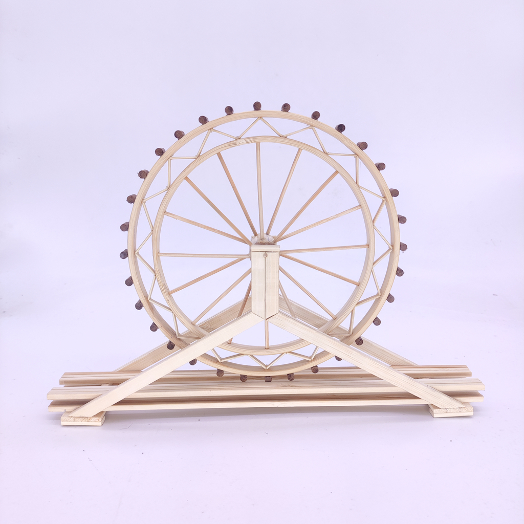 DIY创意纯手工建筑天津之眼摩天轮模型立体构成设计制作材料包