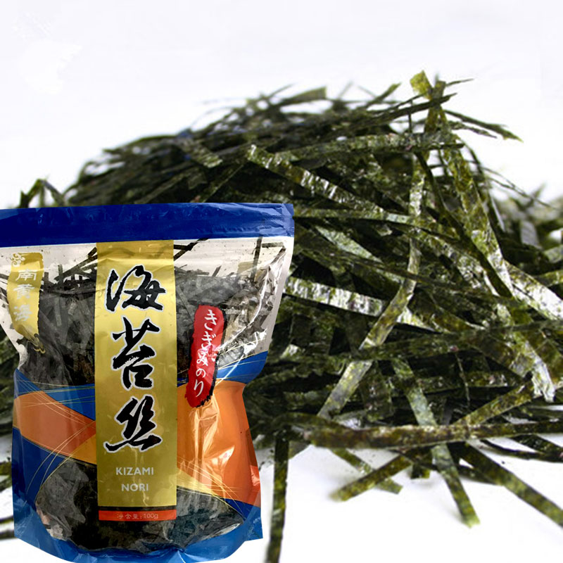 海苔丝章鱼小丸子材料切丝海苔紫菜丝100克日本料理寿司食材商用