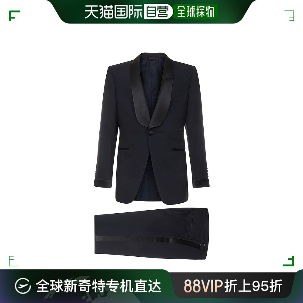 香港直邮潮奢 Tom Ford 汤姆 福特 男士 长袖西装套装 0R363621Y7