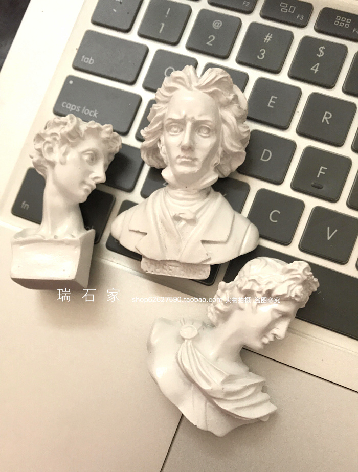 钢琴家作曲家贝多芬冰箱贴阿波罗雕塑创意礼品磁贴旅行纪念品磁贴