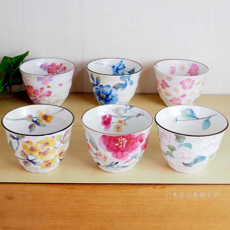 日本进口高颜值美浓烧和蓝精品茶具杯子实用结婚礼物茶杯茶壶套装