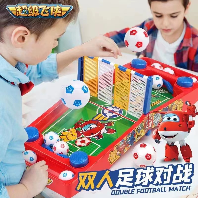 室内益智类双人对战足球儿童超级飞侠卡通玩具桌面足球套装亲子款