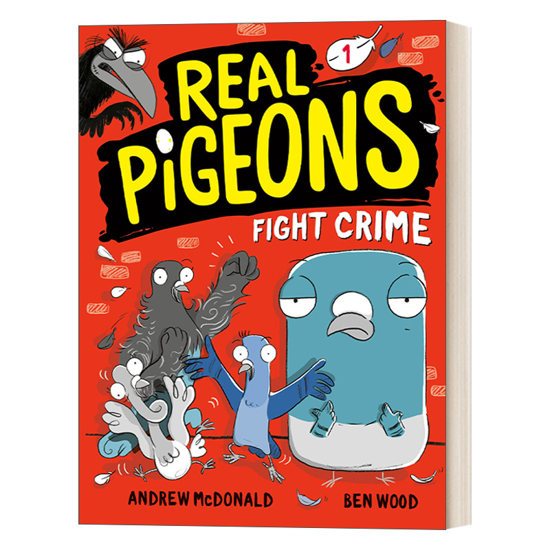 英文原版 Real Pigeons Fight Crime Book 1 真正的鸽子系列1 打击犯罪 全彩漫画绘本图画书 侦探推理图样式小说 英文版进口英语书