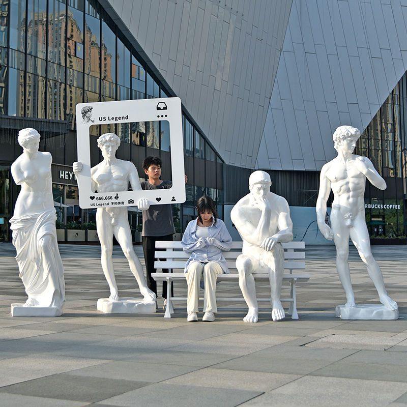 大卫思考者维纳斯雕像玻璃钢人物雕塑美术学院欧式会所装饰大摆件