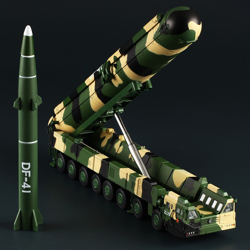 东风41核导弹DF-31发射车仿真合金金属军事汽车模型玩具摆件礼物