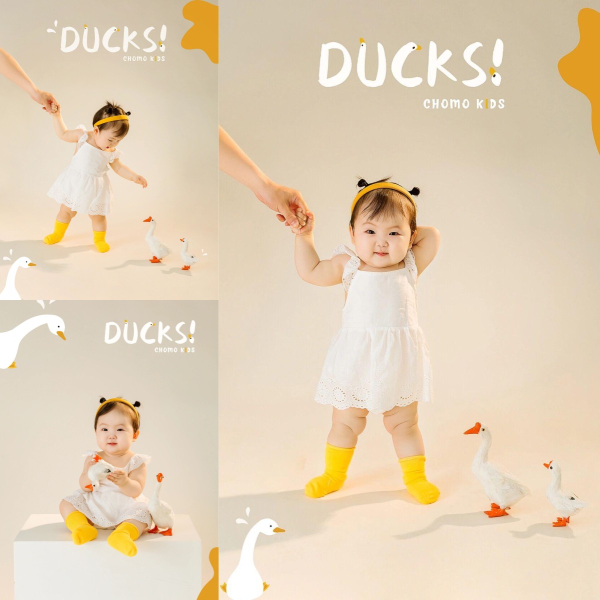 儿童摄影主题服装超级萌的小鸭子周岁照影楼宝宝艺术照拍照服饰