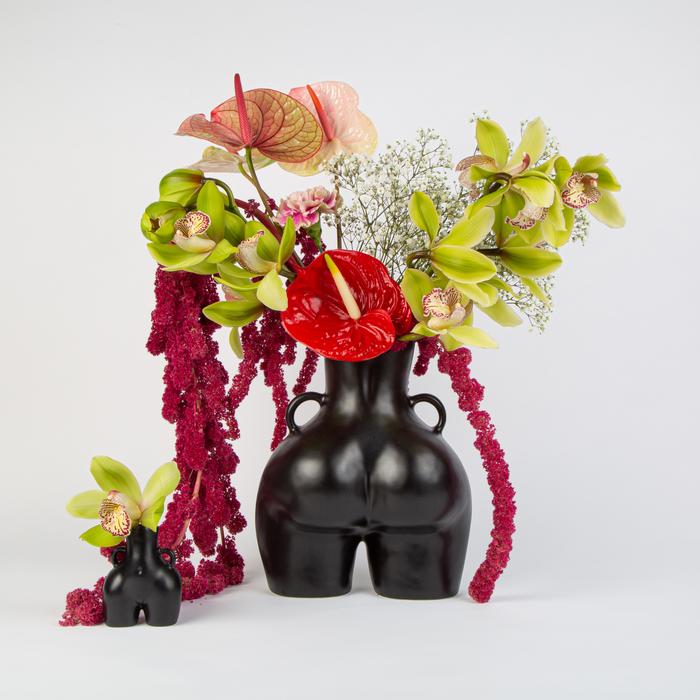 现货 英国Anissa Kermiche 人体艺术雕像陶瓷香插收纳盒花瓶摆件q