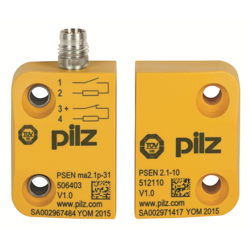 Pilz磁性安全开关PSEN ma2.1p-31/PSEN2.1-10/LED/6mm/1unit