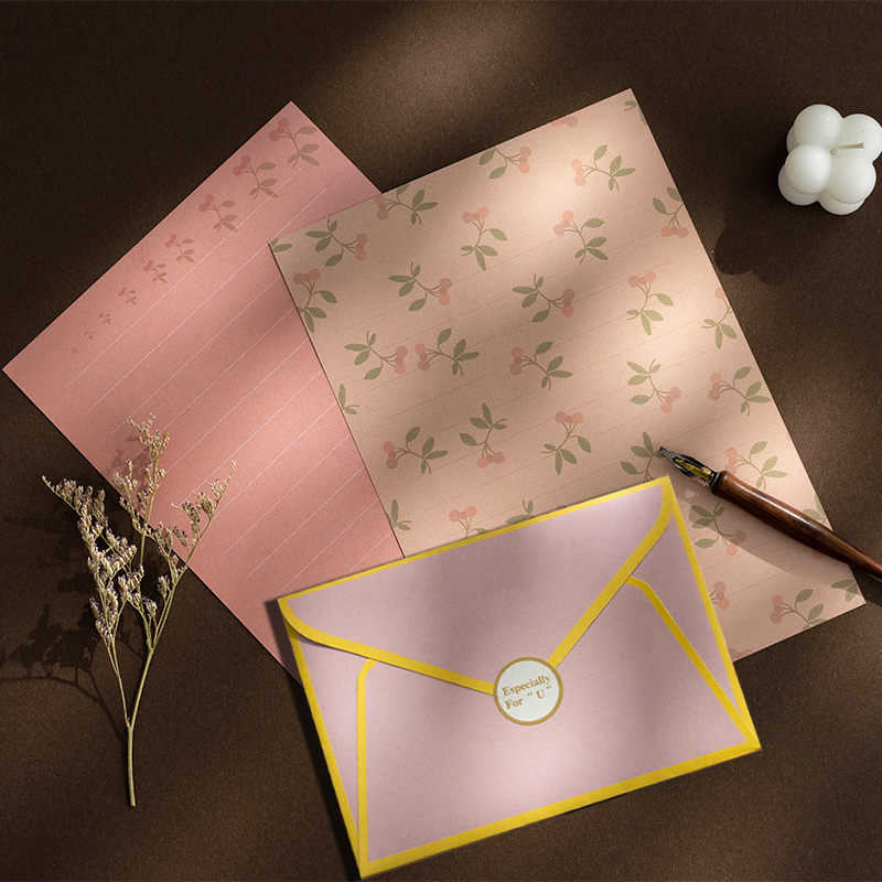 日系ins学生信纸信封套装精美母亲节送女友礼物信笺手写情书
