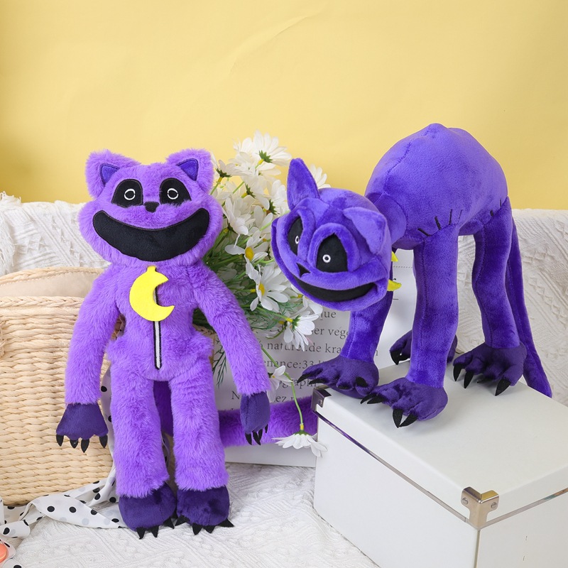 新品smiling critters恐怖紫猫怪物微笑动物毛绒玩具
